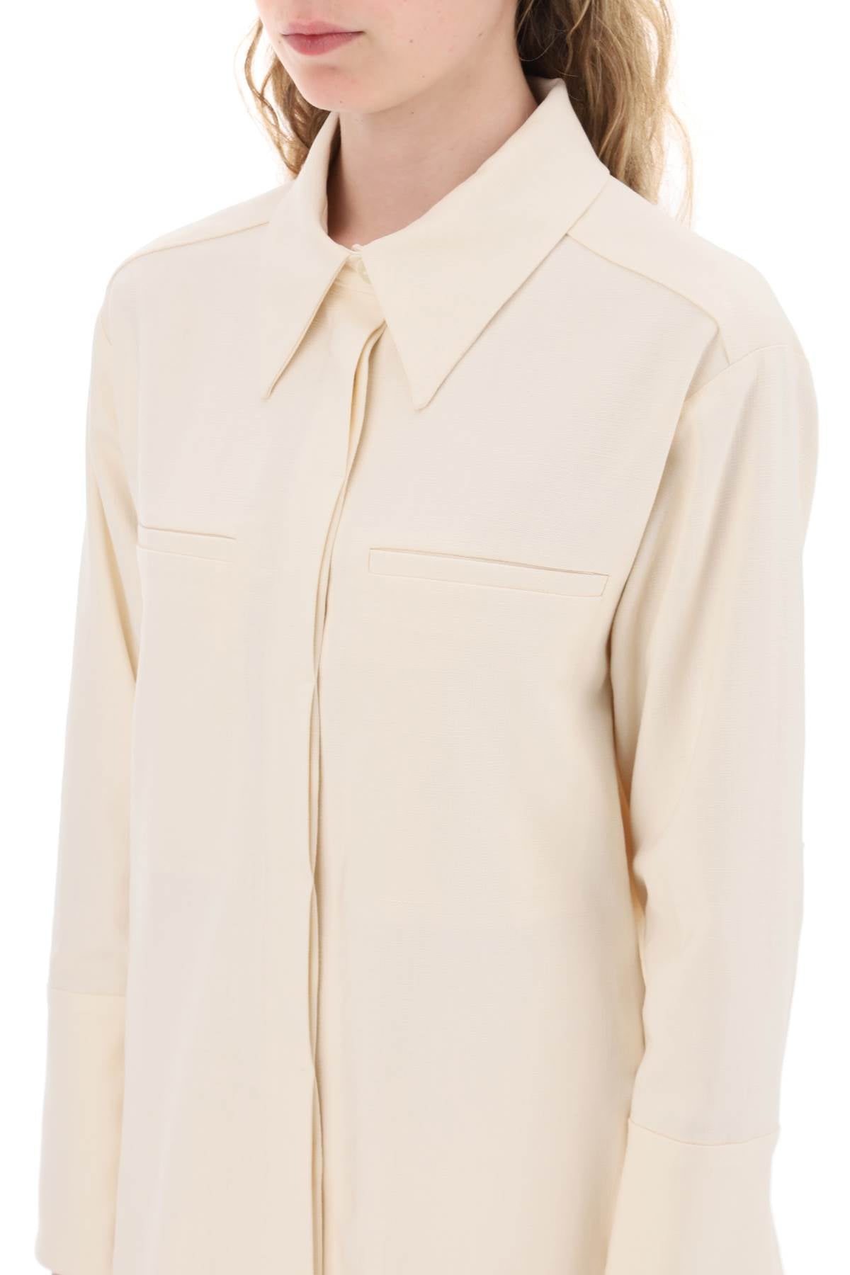 By Malene Birger 'Mallega' Long Overshirt - Stylish Women's Loose Fit Button Down Shirt for Casual & Office Wear