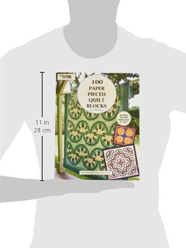 Leisure Arts 100 Paper Pieced Quilt Blocks - Premium Quilting Supplies for DIY Patchwork & Home Decor Projects | Perfect for Beginners & Advanced Quilters