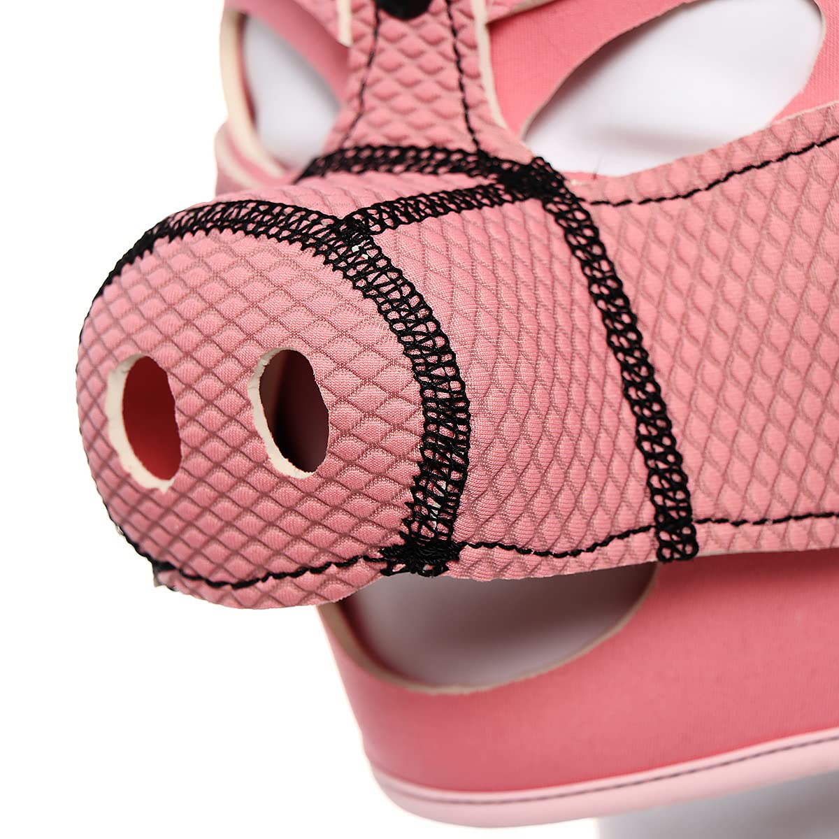 Neoprene Piggy Hood Full Face Mask - Pink Animal Head Costume for Cosplay, Halloween, Parties & Festivals - Soft & Comfortable Piggy Head Masks for Adults & Kids