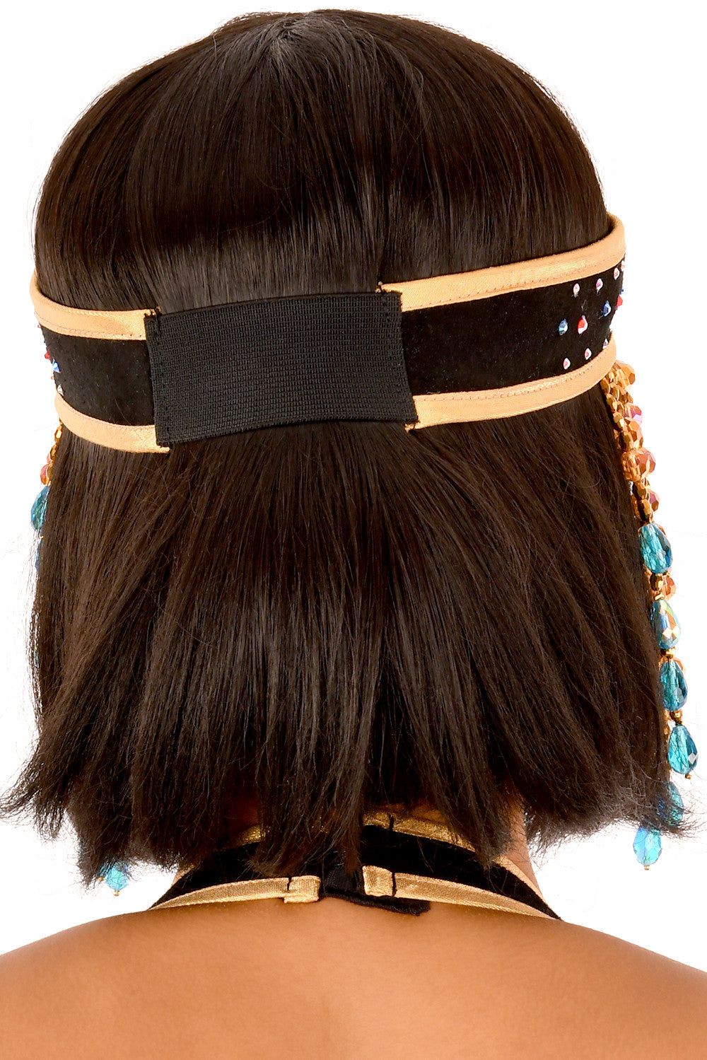 Nefertiti Crown Headpiece - Egyptian Queen Costume Accessory for Halloween, Cosplay & Themed Parties