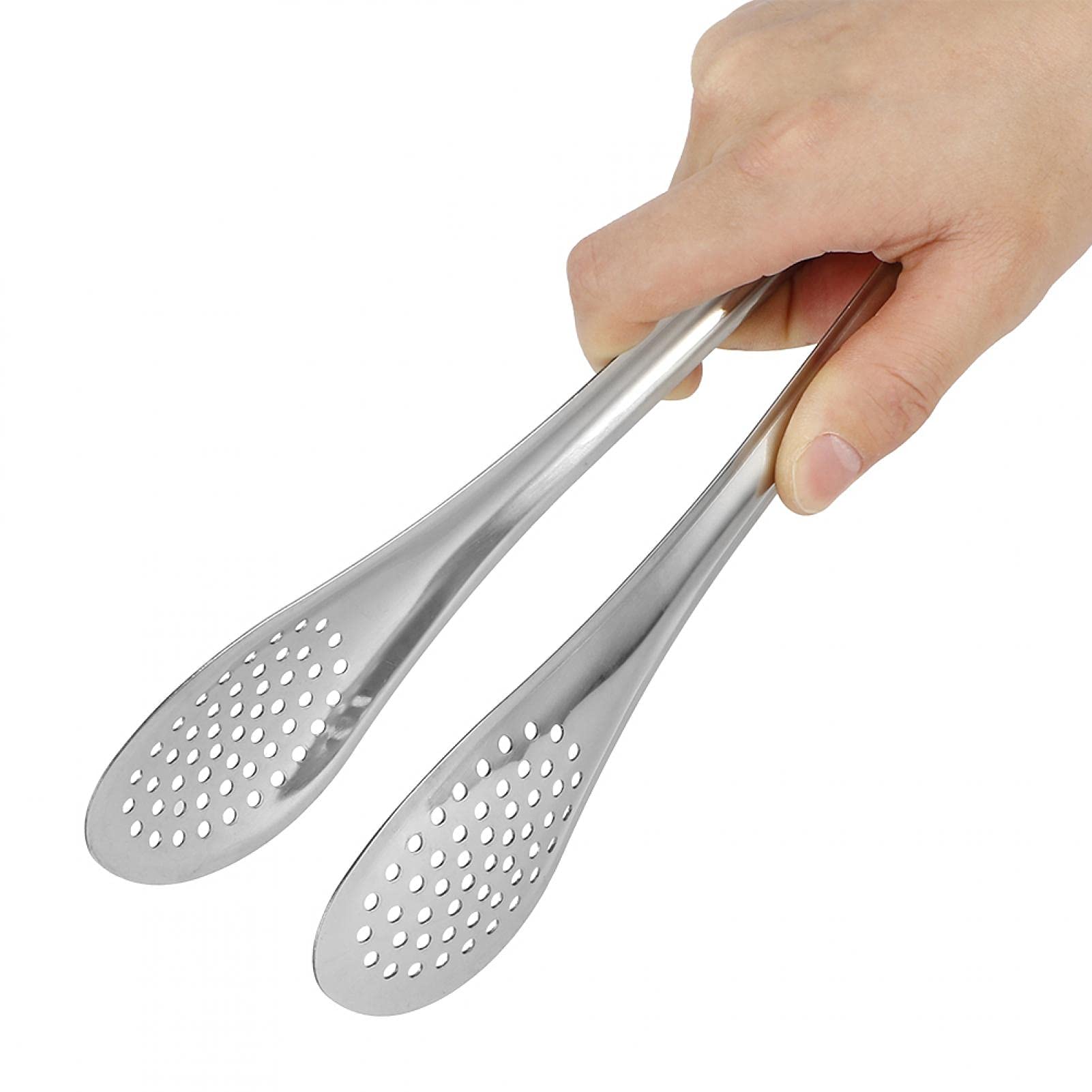 5-Piece Stainless Steel Food Tongs Set - Multipurpose Kitchen Utensils for BBQ, Salad, Steak, Bread & Buffet Serving - Ergonomic Non-Slip Grip - Perfect for Grilling, Cooking & Serving