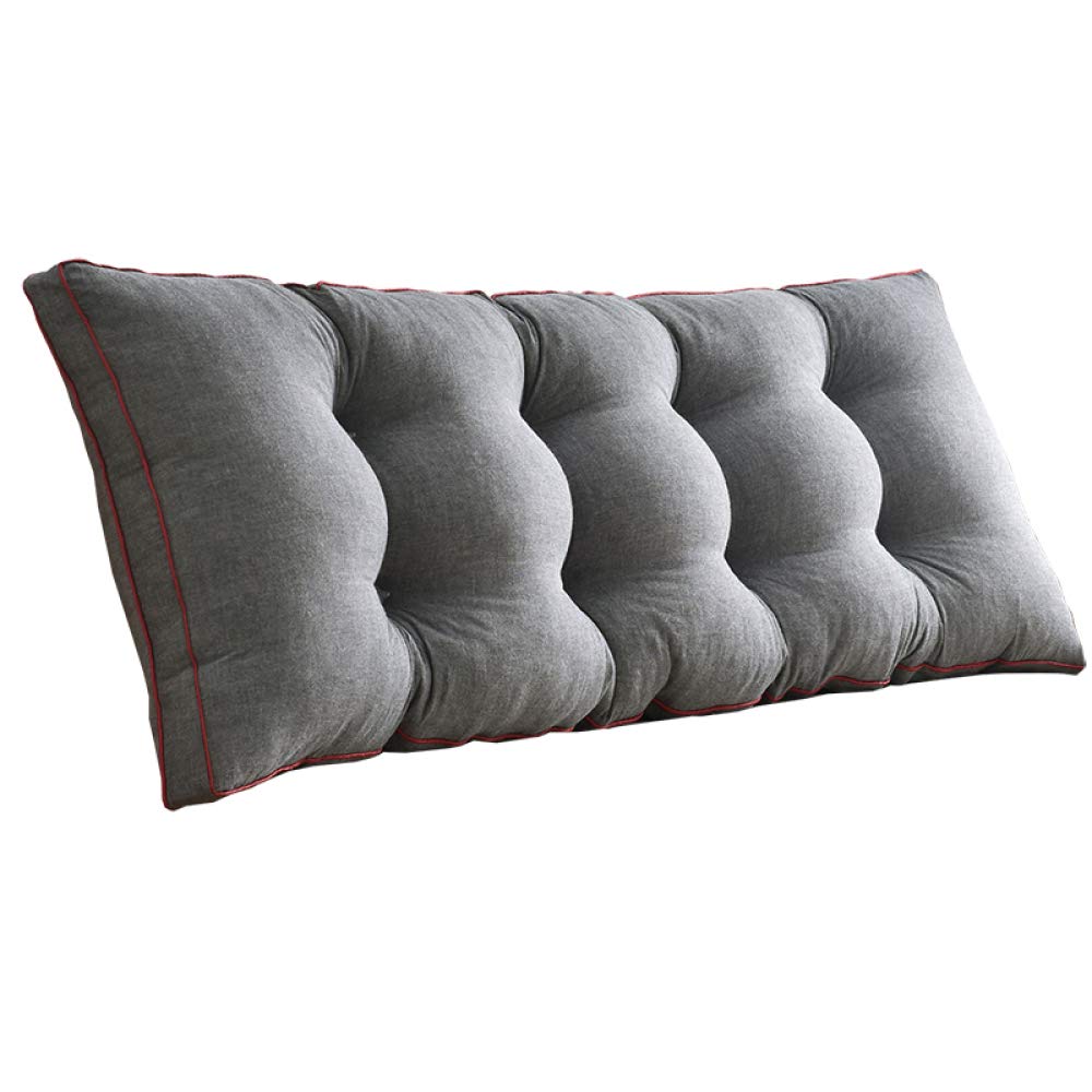 Japanese Style Headboard Cushion - Sofa Back Support Pillow with Detachable Cotton Cover (150x50cm, Blue) | Perfect for Pregnancy Support, Bedroom Decor & Living Room Comfort