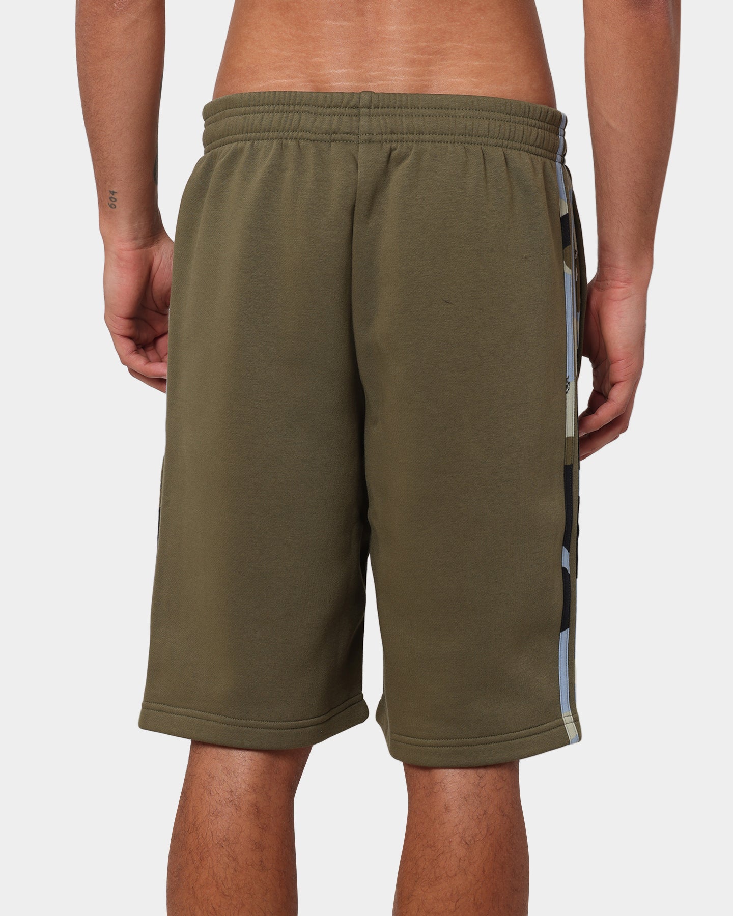 Adidas Camo Focoli Shorts for Men - Comfortable Athletic Running Shorts with Pockets - Perfect for Gym, Jogging & Casual Wear (Ochre)