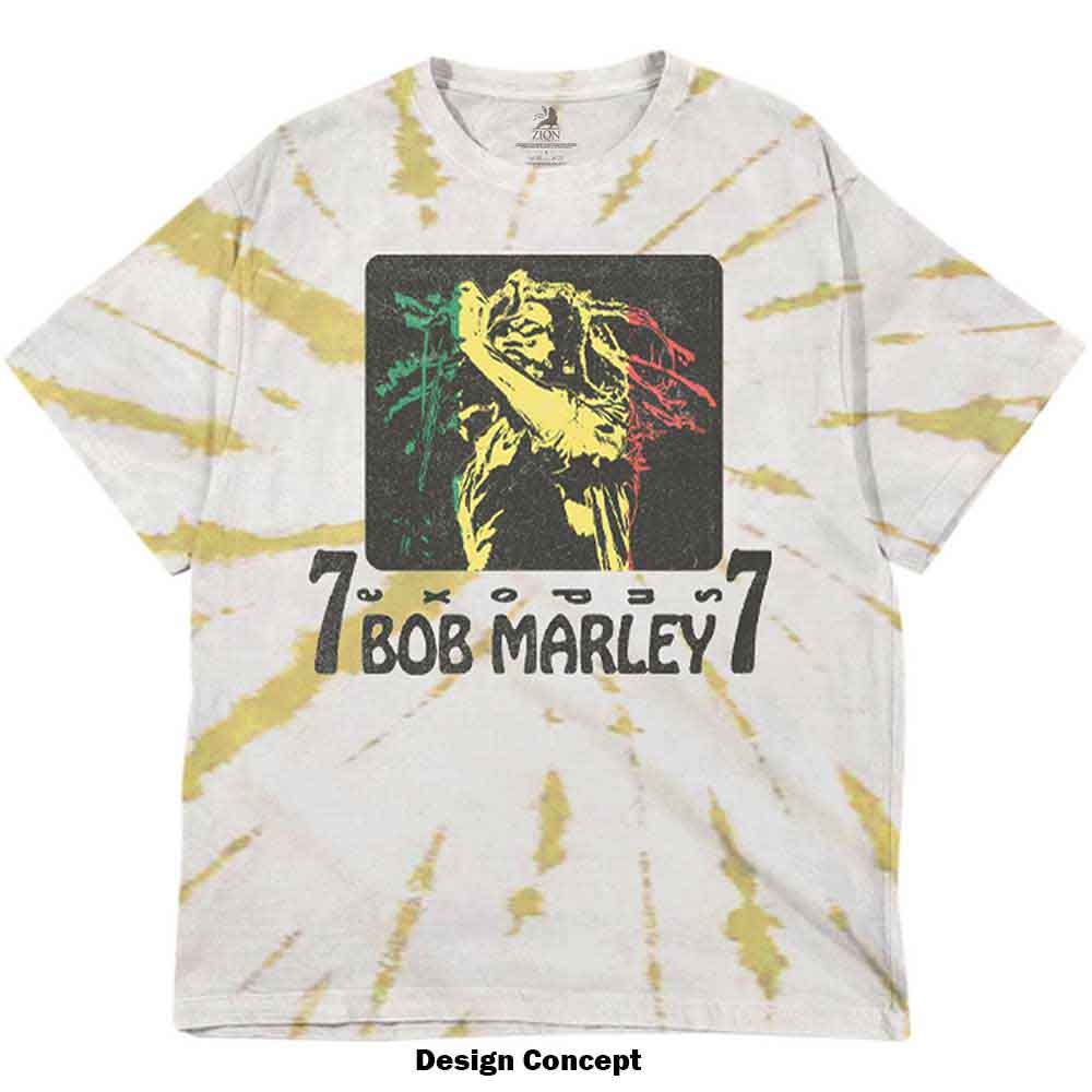Bob Marley Unisex T-Shirt: 77 Wash Collection - Vintage Reggae Music Tee for Men & Women - Perfect for Concerts, Beach Days & Casual Wear