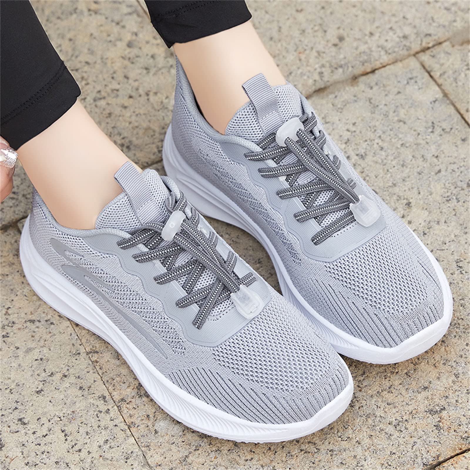Women's White Retro Hiking Shoes - Lightweight Black Sport Running & Walking Shoes for Women - Perfect for Trekking, Casual Wear & Outdoor Activities
