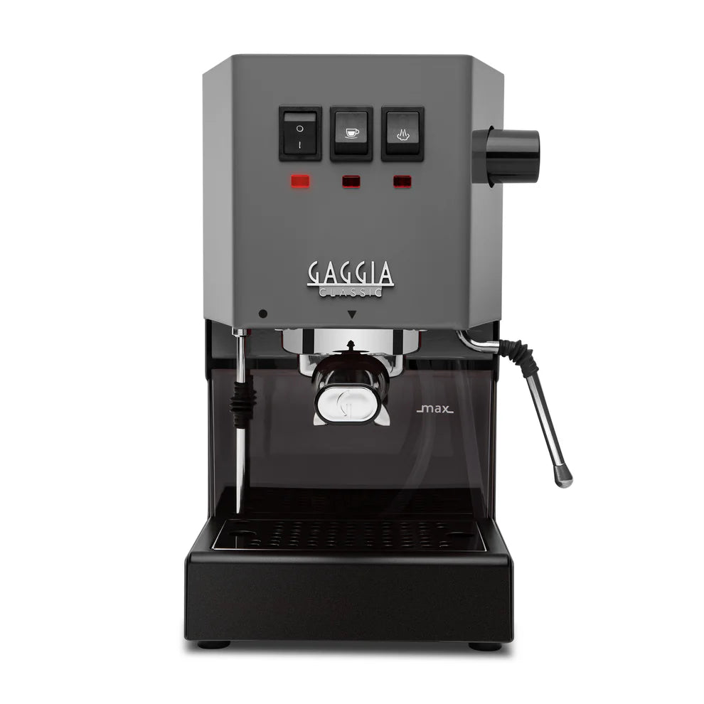 Gaggia Classic Pro E24 Espresso Machine - Stainless Steel Industrial Gray | Professional Home Barista Coffee Maker for Latte & Cappuccino | Perfect for Kitchen, Office & Coffee Shop Use