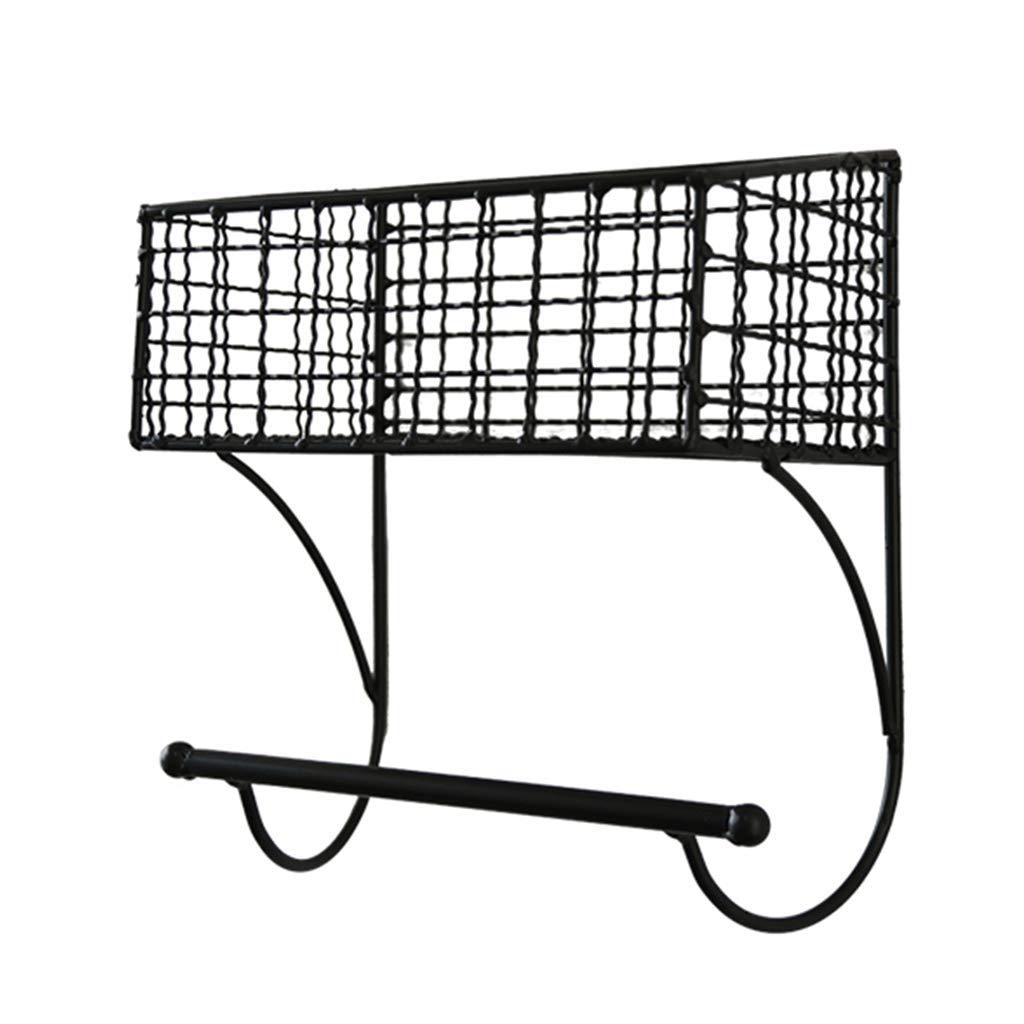 Nordic Style Wrought Iron Wall Shelf - 14