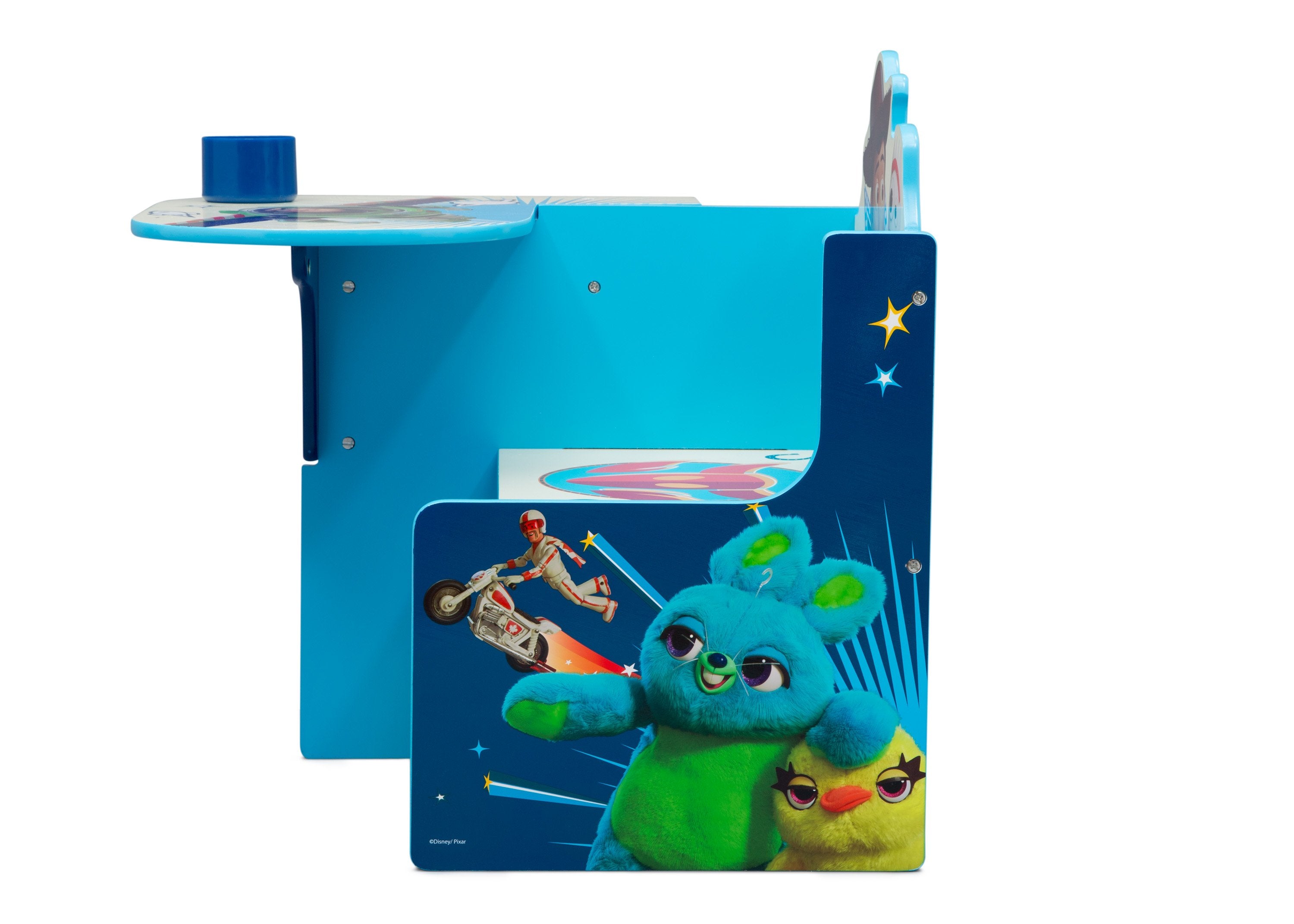 Delta Children Toy Story 4 Kids Chair with Desk and Storage Bin - Fun Study & Play Furniture for Bedroom, Playroom or Classroom