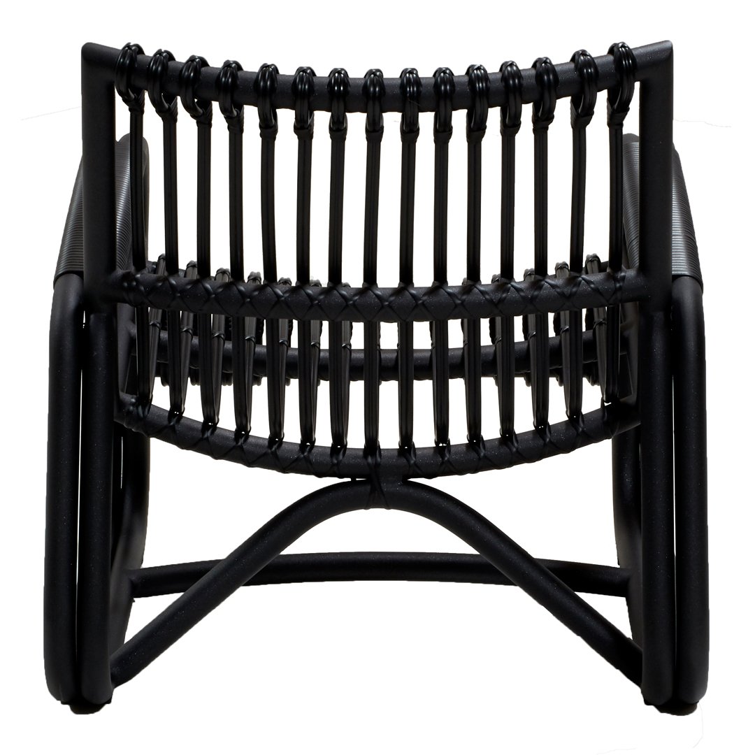 Curve Outdoor Lounge Chair - Modern Patio Furniture for Relaxing in Backyard, Poolside, or Garden - Comfortable & Durable Weather-Resistant Design