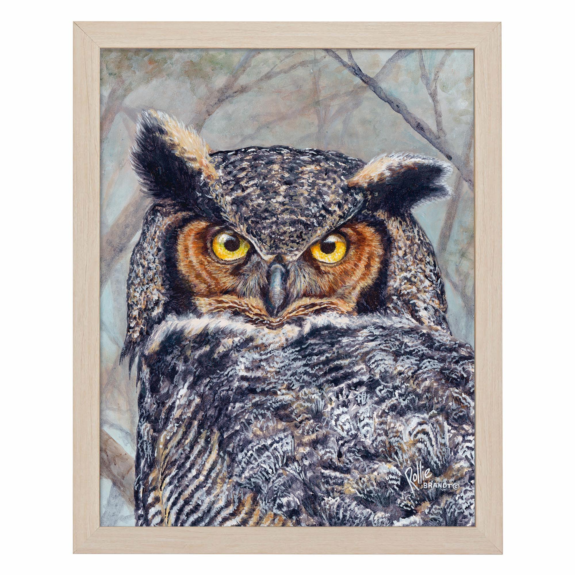 Great Horned Mama Owl Art Prints - Stunning Wildlife Wall Decor for Home, Office & Nursery | Perfect Gift for Bird Lovers
