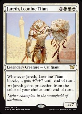 Magic The Gathering - Jareth, Leonine Titan (071/342) - Commander 2015 MTG Card - Rare Foil - Perfect for Commander & EDH Decks