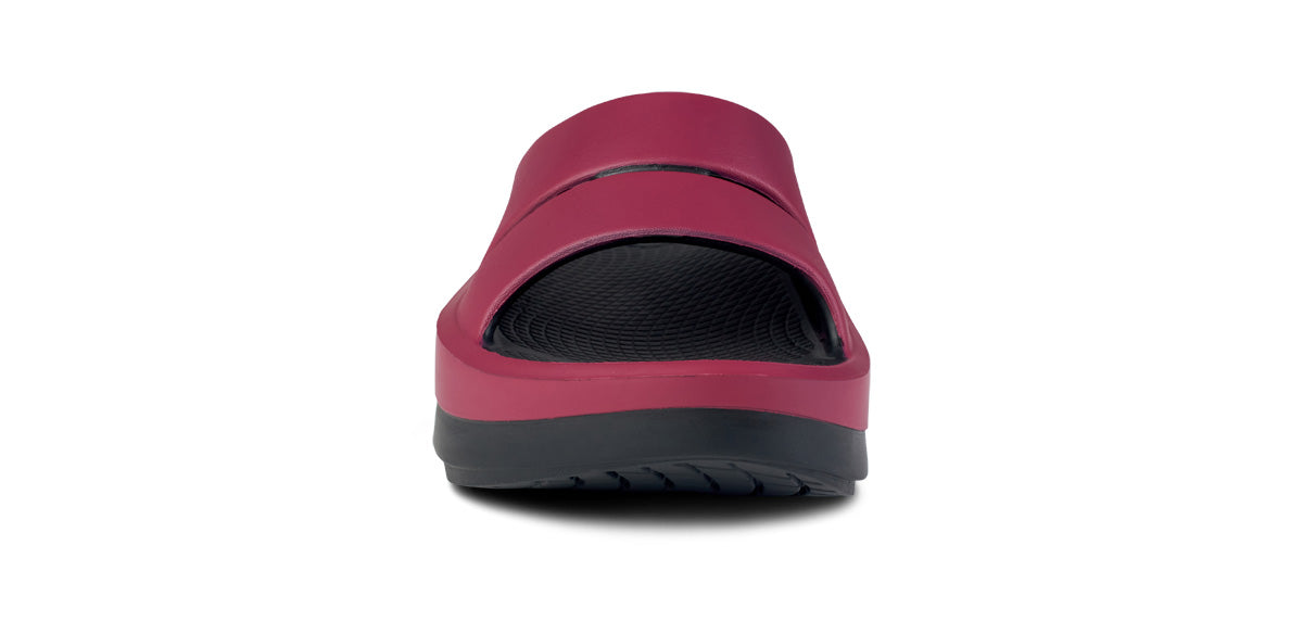 Women's OOmega OOahh Stacked Sandal Rosebud - Comfortable Platform Sandals for Summer, Beach & Casual Outfits