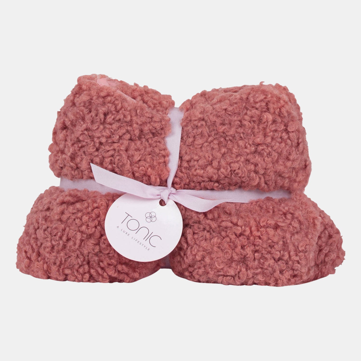 Bouclé Clay Heat Wrap - Soft & Cozy Heating Pad for Back Pain Relief, Muscle Soreness - Perfect for Home, Office & Travel Use