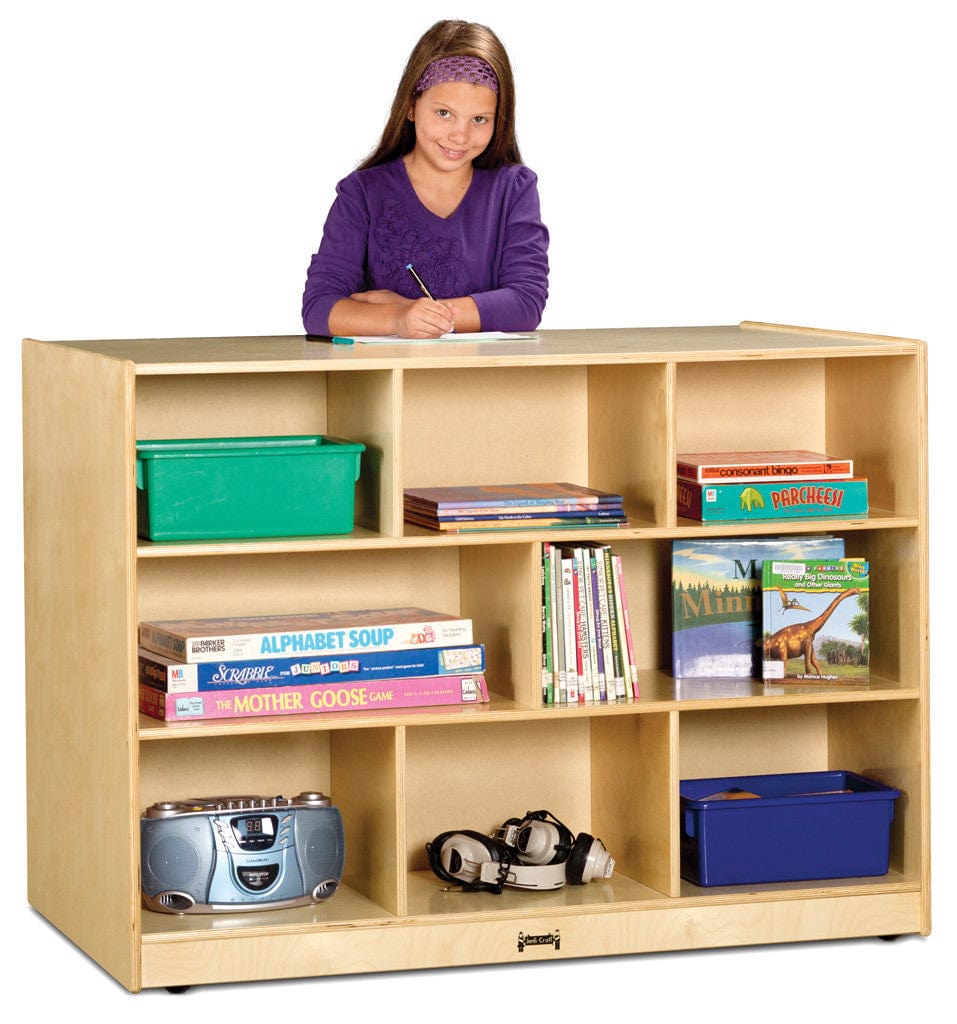 Jonti Craft® Super Sized Double Sided Play Kitchen Island - Pretend Play Cooking Center for Kids, Durable Wooden Playhouse with Sink & Stove - Perfect for Daycare, Preschool & Home Playroom