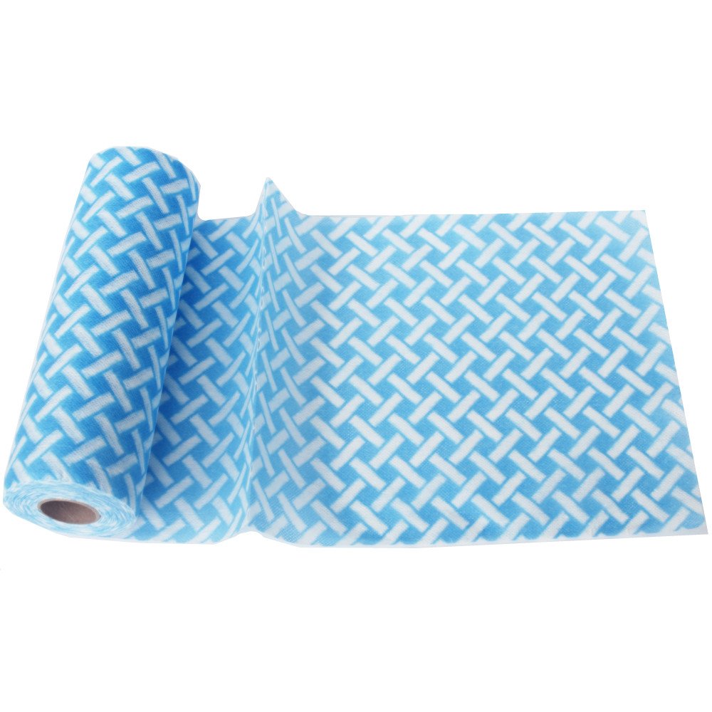 JEBBLAS Disposable Cleaning Towels - Quick-Dry Reusable Wipes for Kitchen & Dishes (50-Pack, Blue/Green)