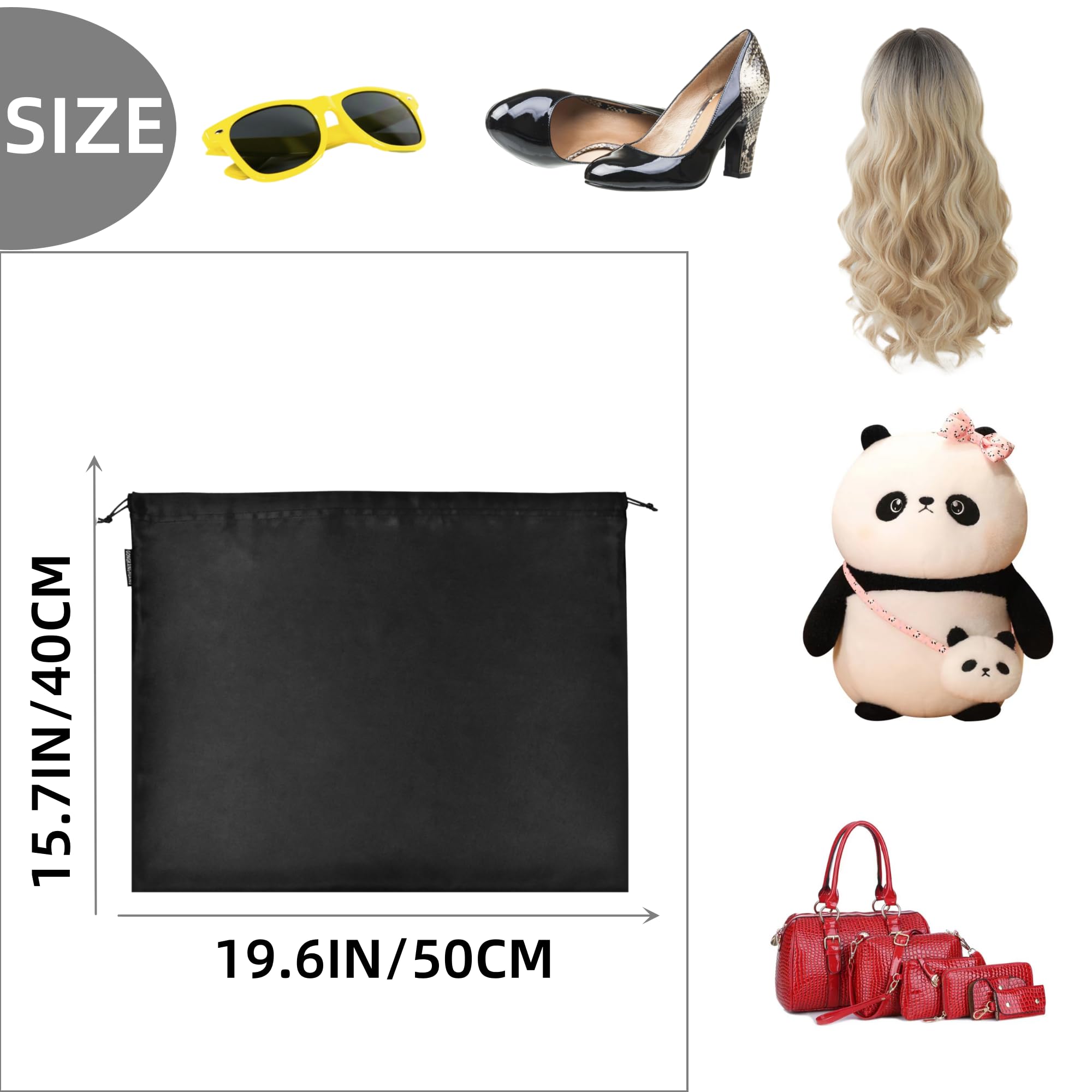 30 Pack Premium Silk Dust Bags for Handbags, Purses, Shoes & Boots - Reusable Travel Storage Pouches & Protective Covers for Luxury Accessories | Perfect for Closet Organization & Travel Packing