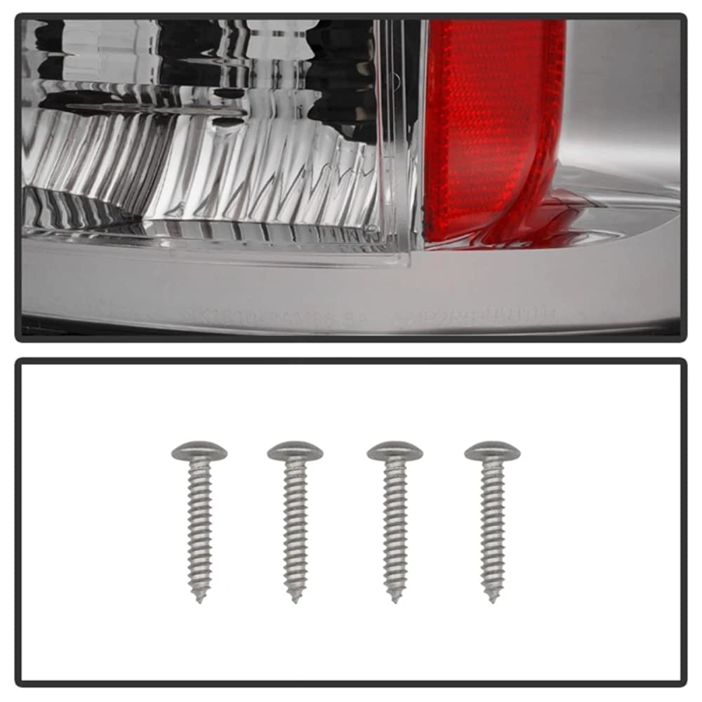 Spyder LED Tail Lights for Dodge Ram 1500 (2007-2008) & Ram 2500/3500 (2006-2009) - Chrome Housing - Upgrade Your Truck's Style & Visibility for Night Driving & Towing