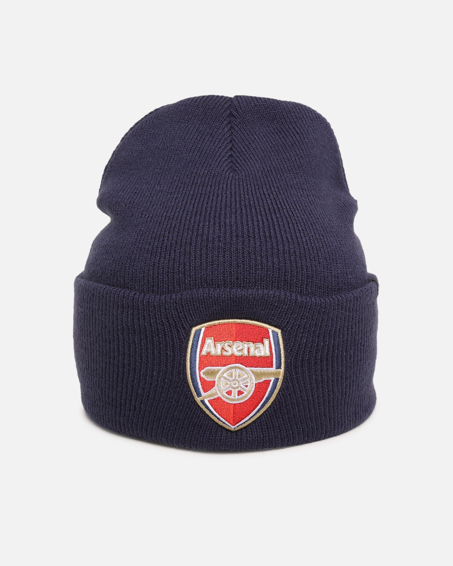 Arsenal FC Premier League Supporters Lightweight Knit Beanie Hat - Navy Blue 47 Brand for Men & Women - Perfect for Cold Weather & Football Games