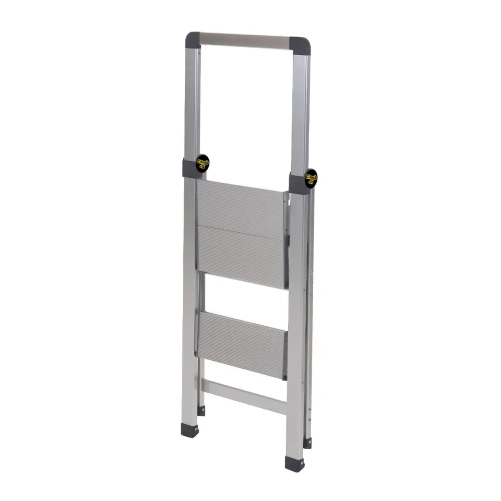 Climb It Slim Folding Steps - Lightweight Portable Ladder for Home, Garage, and Warehouse Use - Perfect for Reaching High Shelves and Storage Areas