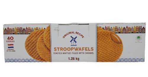 Le Chicc Patissier Stroopwafels Toasted Waffles - Authentic Dutch Caramel Waffle Cookies | Perfect for Coffee, Tea & Dessert Lovers