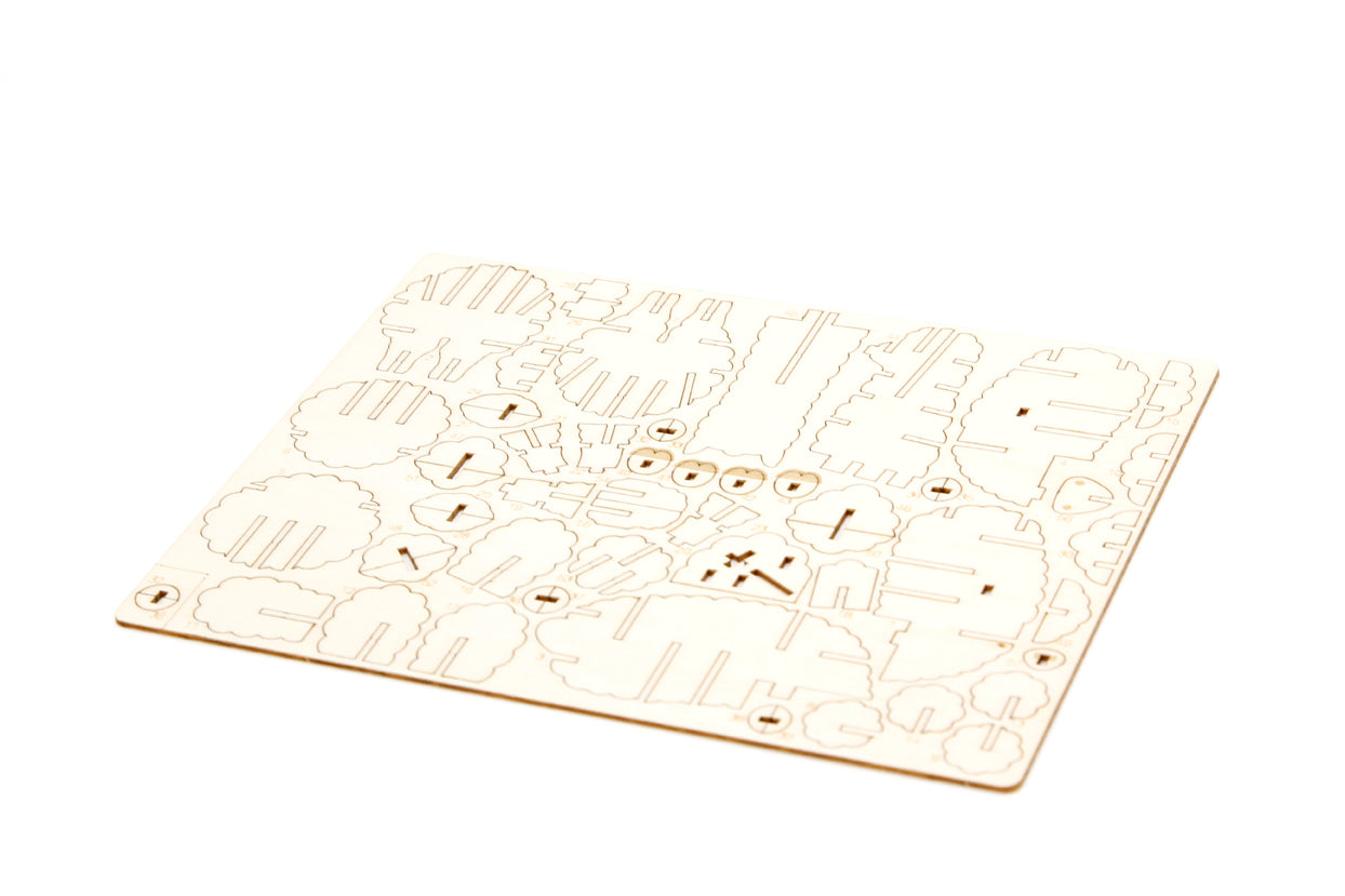 IncrediBuilds Animal Collection: Alpaca 3D Wooden Puzzle Kit - DIY Craft for Kids & Adults - Fun Home Decor & Educational STEM Toy for Animal Lovers