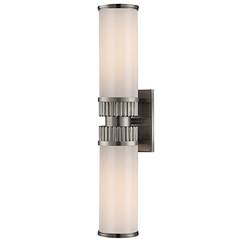 Vintage Nickel Finish Bathroom Vanity Light Fixture - 5