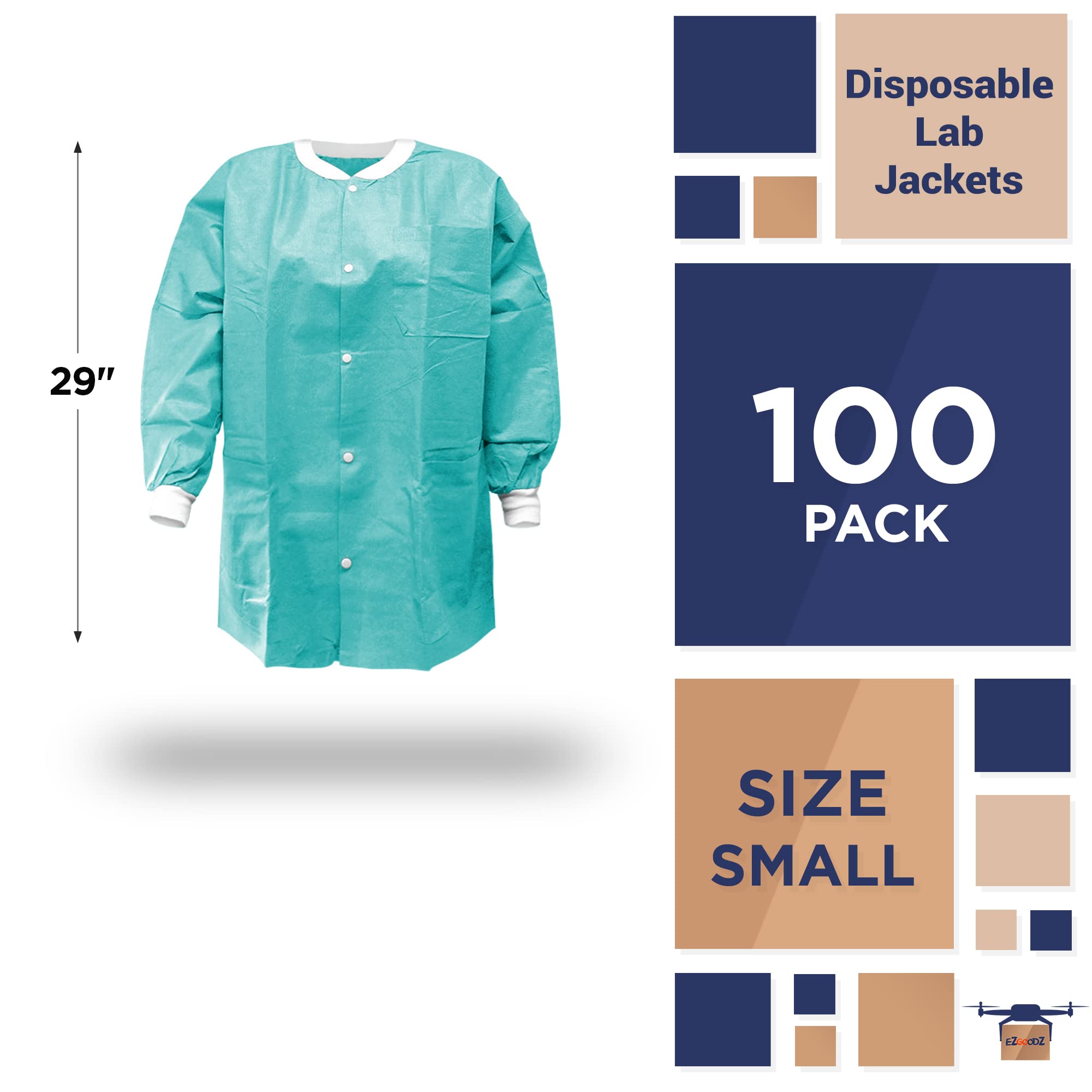 EZGOODZ Disposable Lab Coat - 29