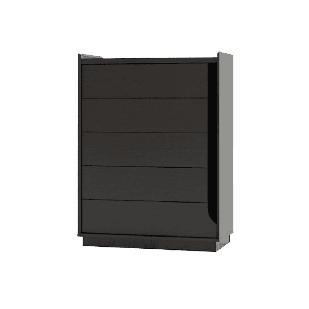 Garnette 5-Drawer Chest Dresser - Stylish Wooden Storage Organizer for Bedroom, Living Room & Office