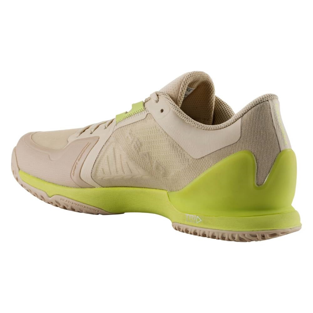 Head Sprint Pro 3.5 Women's Tennis Shoes - Lightweight Performance Court Shoes for Women in Macadamia/Lime - Perfect for Tennis, Pickleball & Casual Wear