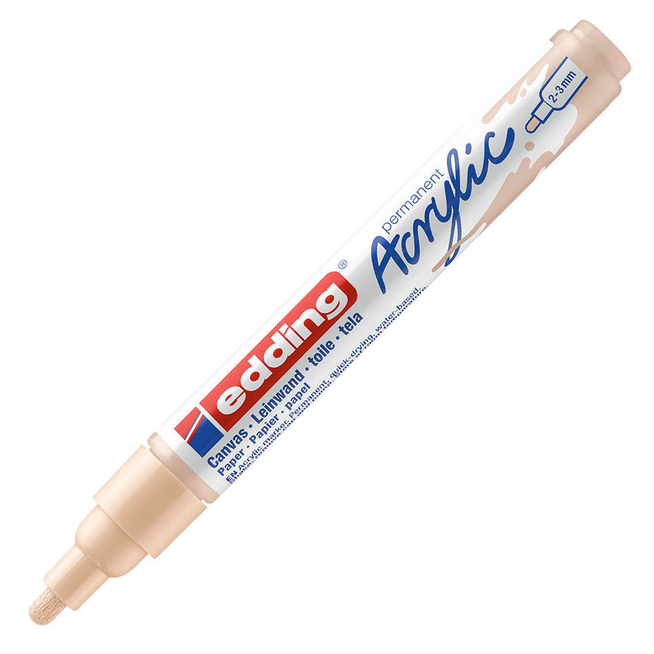edding 5100 Acrylic Paint Marker - Medium Point (2.5mm) for Artists, DIY Crafts, Glass Painting & Rock Decor - Vibrant Waterproof Permanent Ink