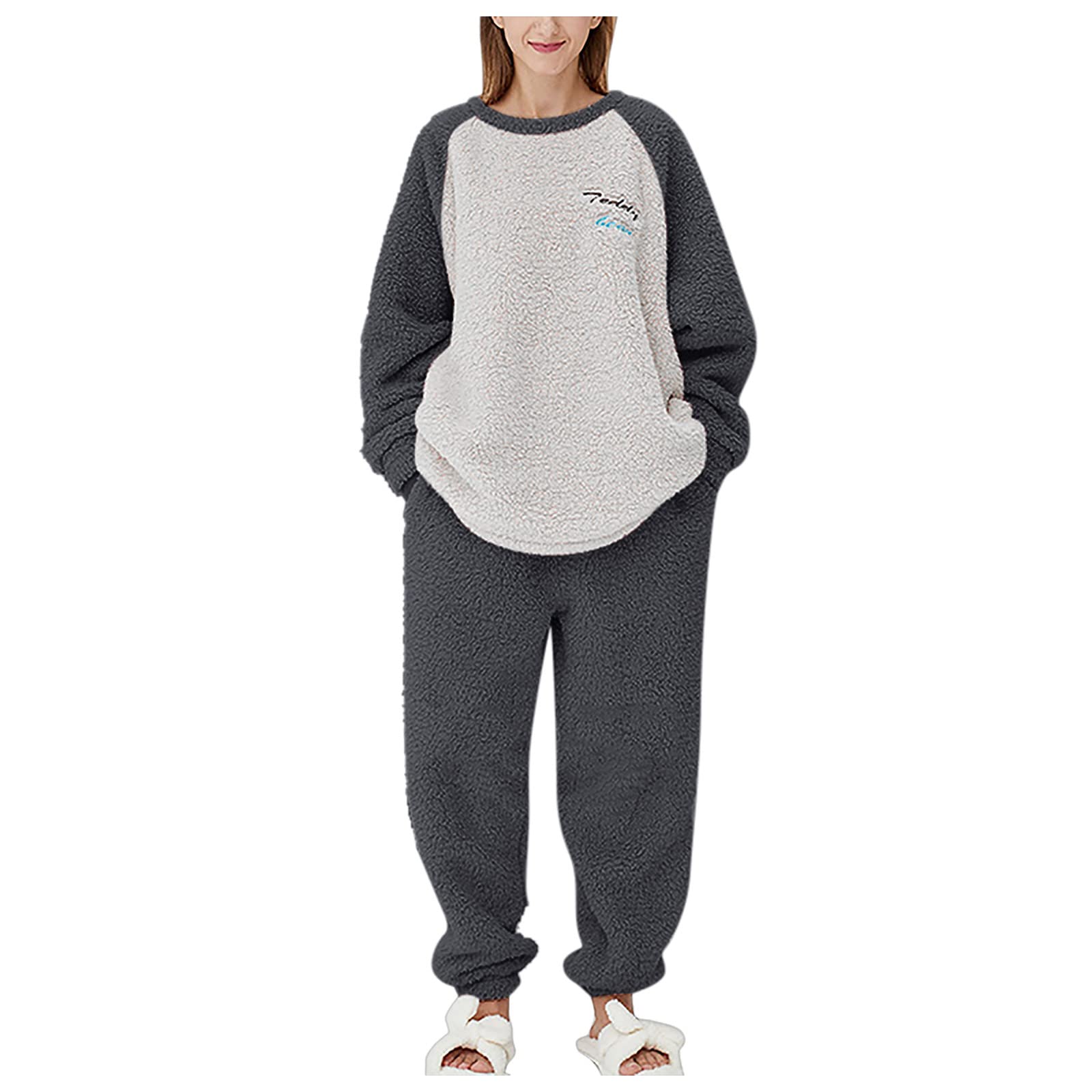 Men's & Women's Flannel Pajama Set - Warm Winter Sleepwear Top & Pants (Plus Size Available) - Cozy Lounge Wear for Home, Christmas Gifts & Cold Weather Comfort