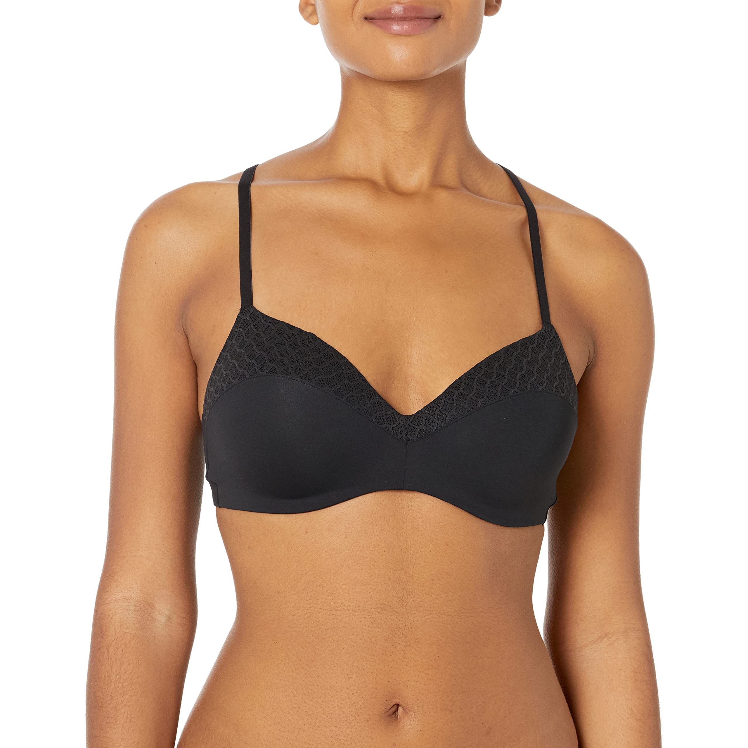 Maidenform Pure Comfort Wireless Bra - Demi Bra with Racerback & Light Lift - Wirefree Everyday Bra for Women - Perfect for Work, Yoga & Lounge Wear