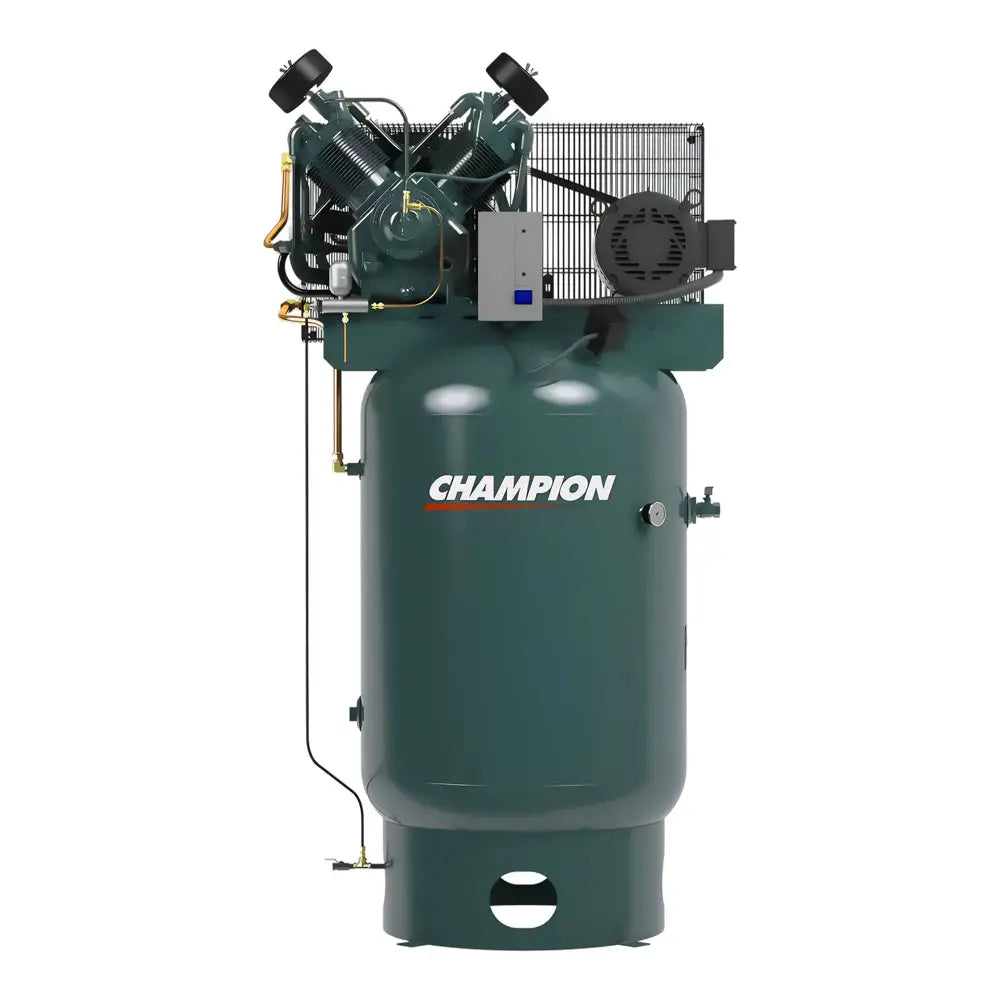 Champion 10 HP R Series VR10 8 Vertical Air Compressor (80 Gallon) - Heavy Duty Industrial Air Compressor for Auto Shops, Construction & Woodworking