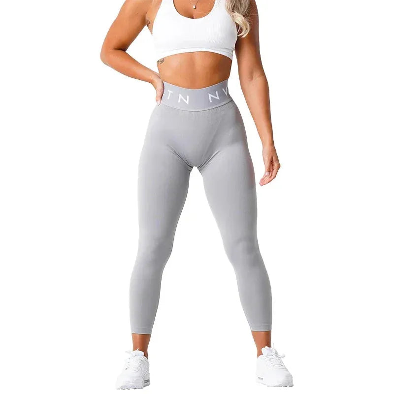 NVGTN High Waist Seamless Leggings for Women - Tummy Control Yoga Pants with Squat Proof & Breathable Fabric - Workout Running Gym Fitness Compression Tights (Great for Yoga, Running & Everyday Wear)
