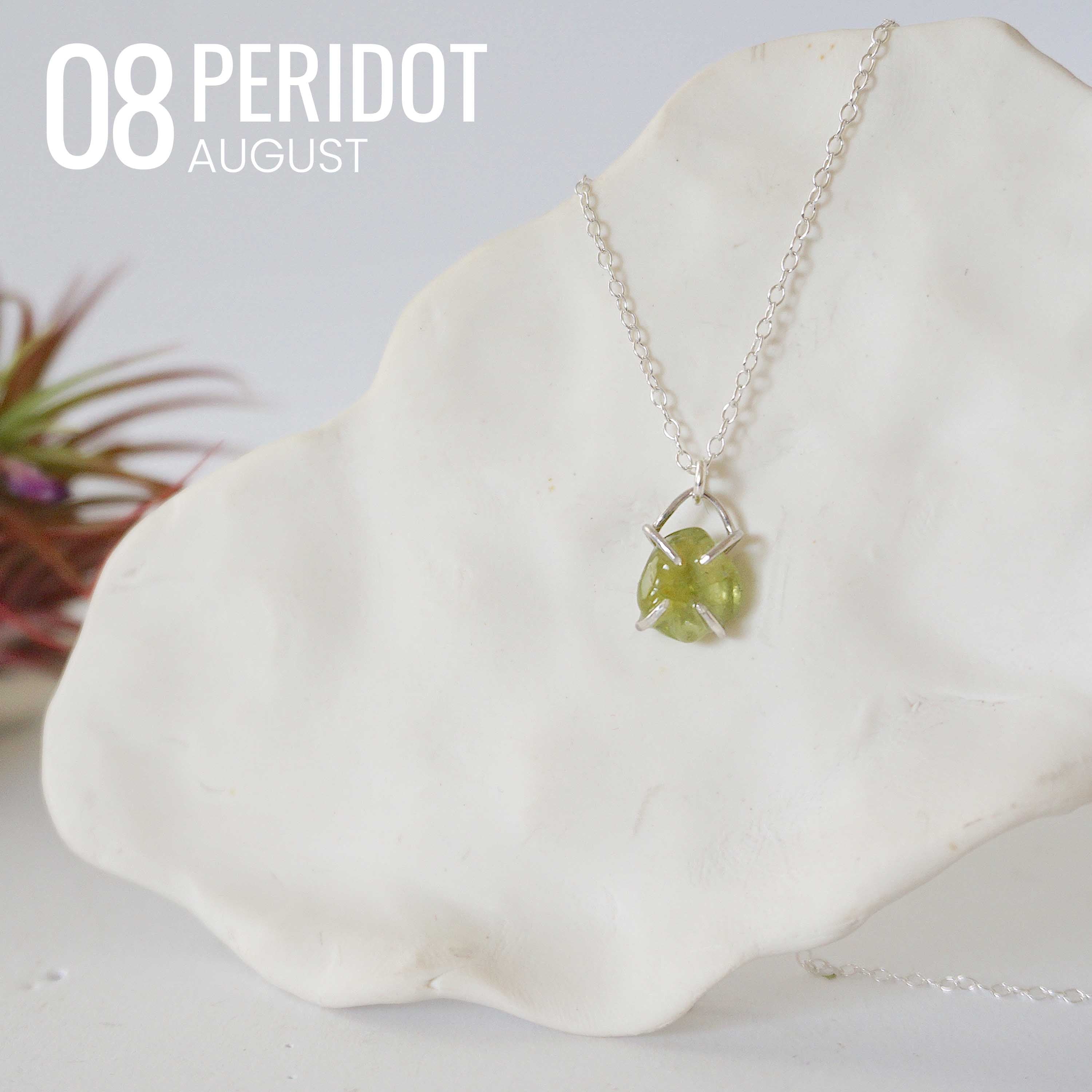 Sterling Silver Huggie Charm Necklace with Birthstone - Personalized Jewelry for Gifts, Anniversaries & Everyday Wear