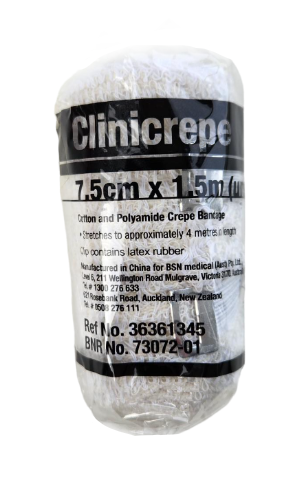 BSN Clinicrepe Bandage Crepe 7.5cm (3 Inches) - Premium Medical Self-Adhesive Wrap for First Aid, Sports Injuries & Wound Care - Ideal for Hospitals, Clinics & Home Use