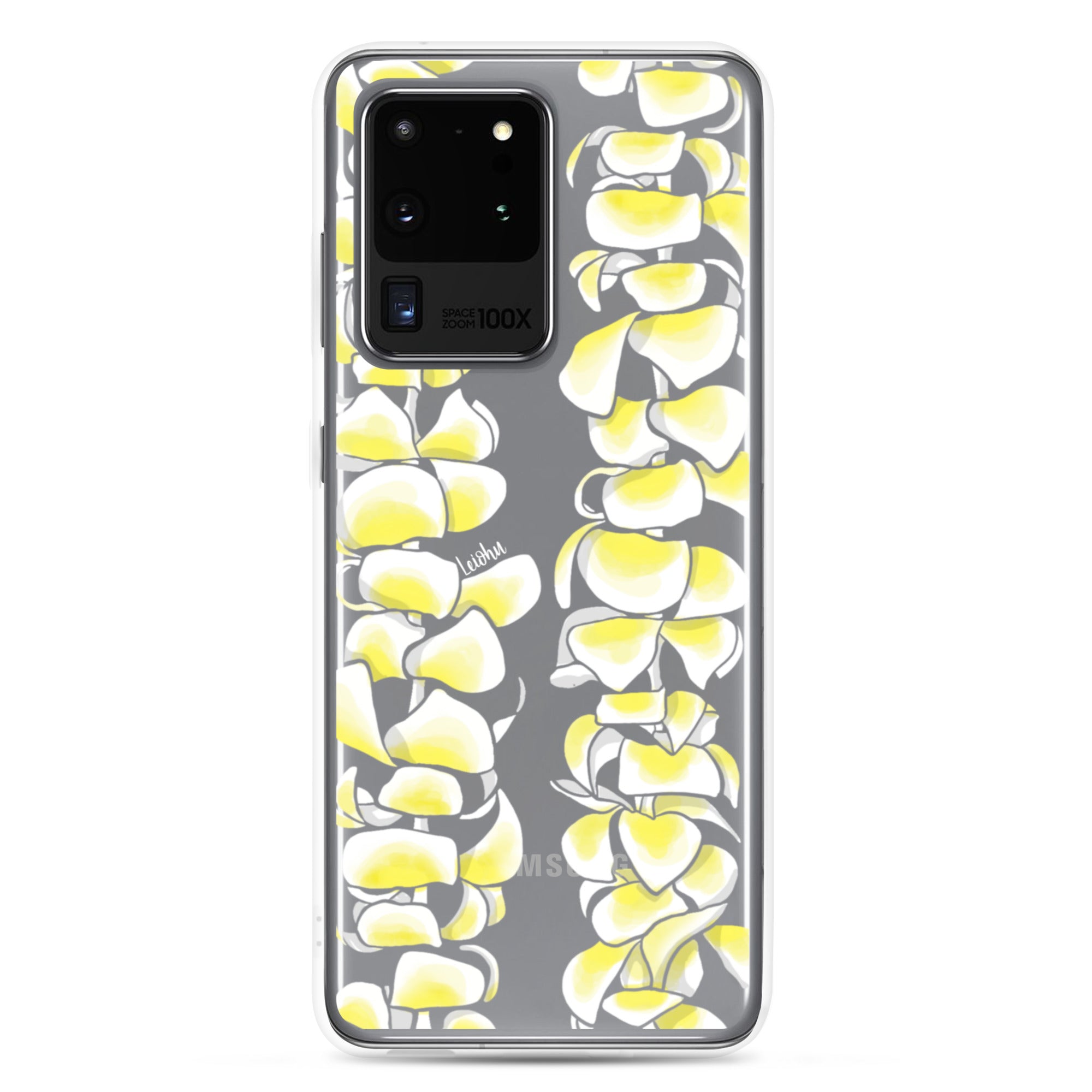 Plumeria Clear Phone Case for Samsung Galaxy - Slim Protective Cover for Everyday Use & Travel