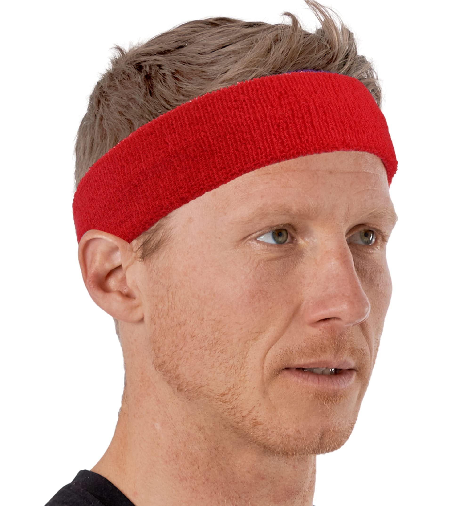 Breathable Terry Cloth Sweatband Headband & Wristband Set for Men & Women - Moisture Wicking Sports Accessories for Tennis, Basketball, Gym Workouts & Exercise | Perfect for Running, Yoga & Active Lifestyles