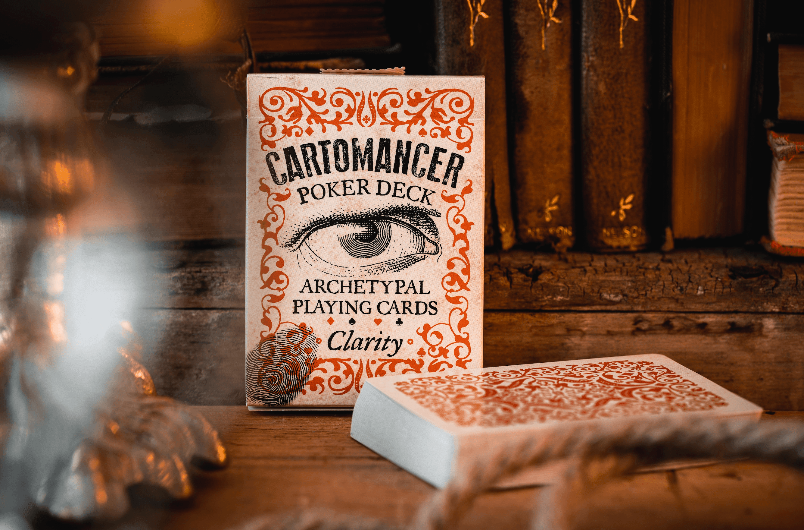 Cartomancer Clarity Playing Cards by Alain Benoit - Premium Tarot-Inspired Deck for Divination & Cardistry | Perfect for Fortune Telling, Magic Tricks & Collectors