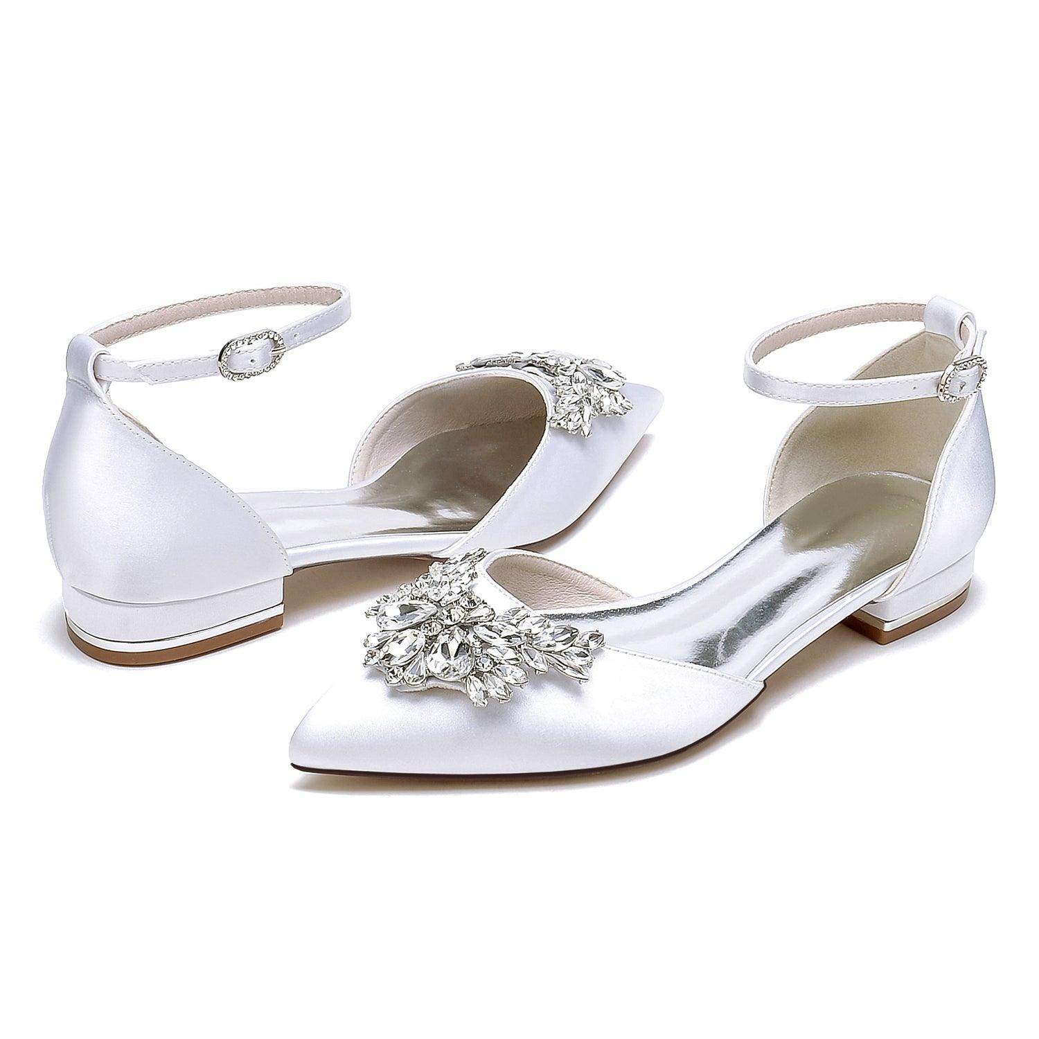 Flat Heel 2.5cm Silk-Like Comfortable Women's Shoes CK0453 - Perfect for Office, Wedding & Casual Wear