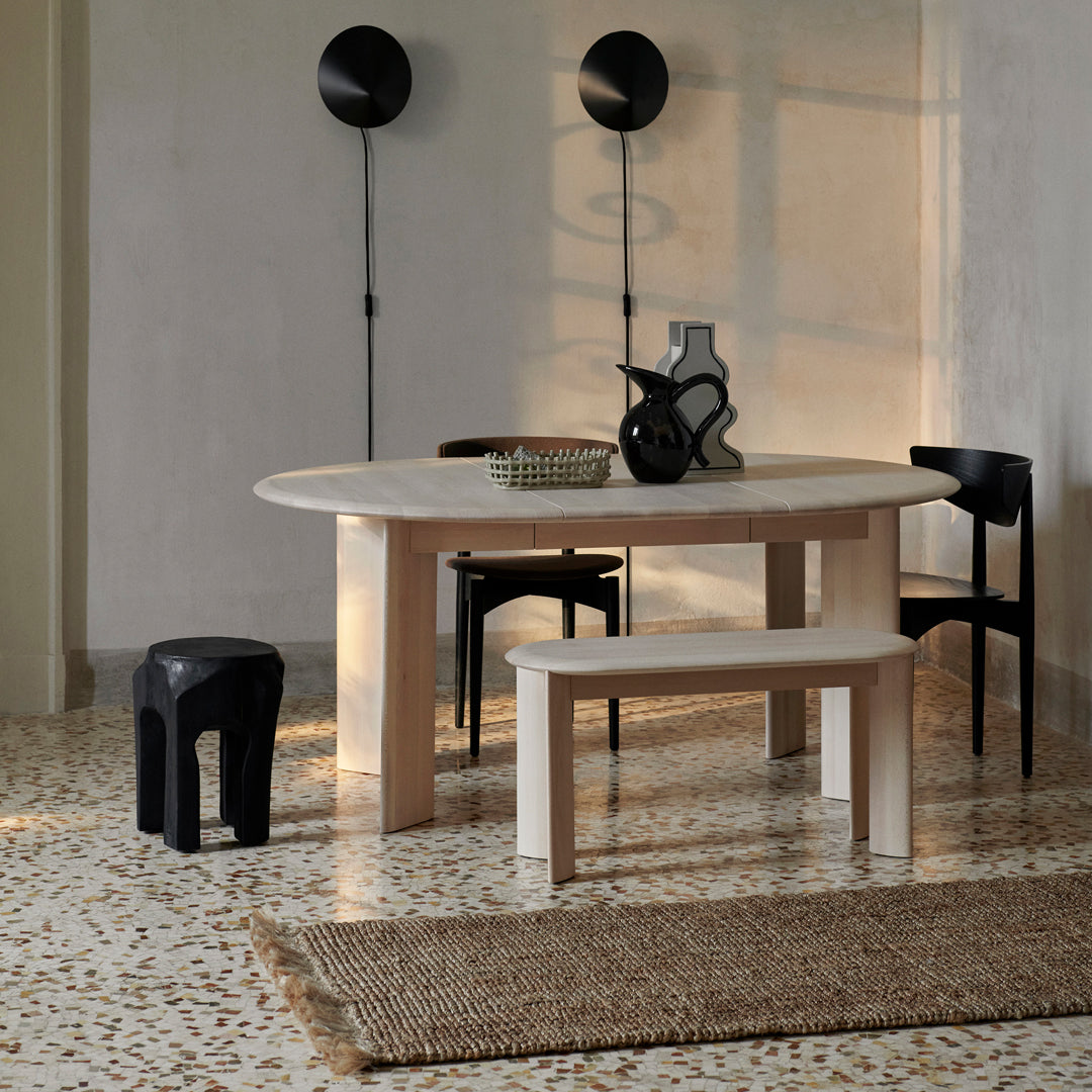 Extendable Dining Table with Beveled Edge - Modern Expandable Wood Table for Small Space, Dining Room & Kitchen | Perfect for Family Gatherings & Dinner Parties