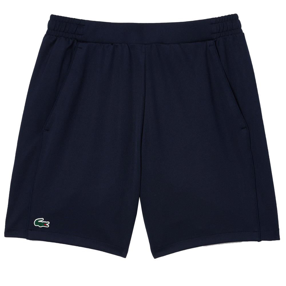 Lacoste Men's Recycled Fiber Tennis Shorts - Navy Blue | Eco-Friendly Athletic Shorts for Tennis, Golf & Casual Wear | Moisture-Wicking & Comfortable