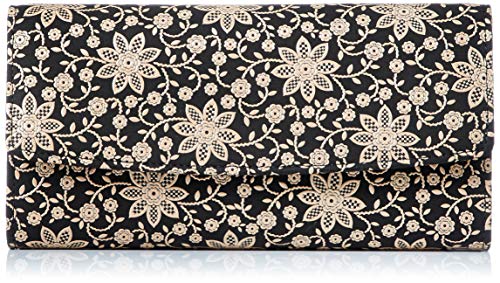 Black Deerskin x White Lacquer Clematis Pattern 2310-11-169