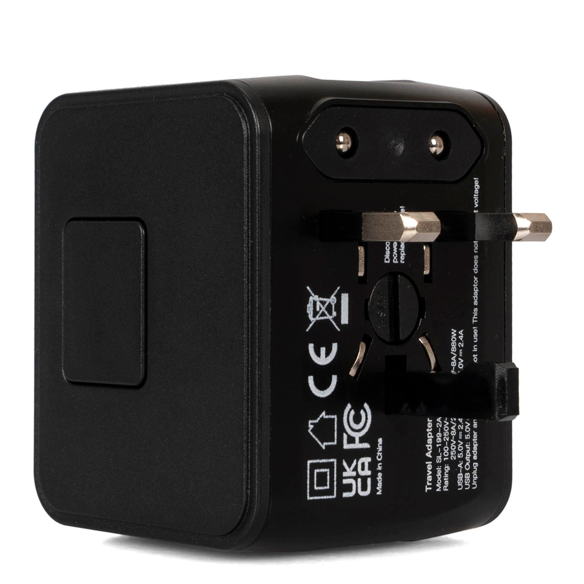 Universal Travel Adapter Plug Kit - Worldwide All-in-One Power Converter with USB Ports for USA, Europe, Asia - Perfect for International Business Trips & Vacations