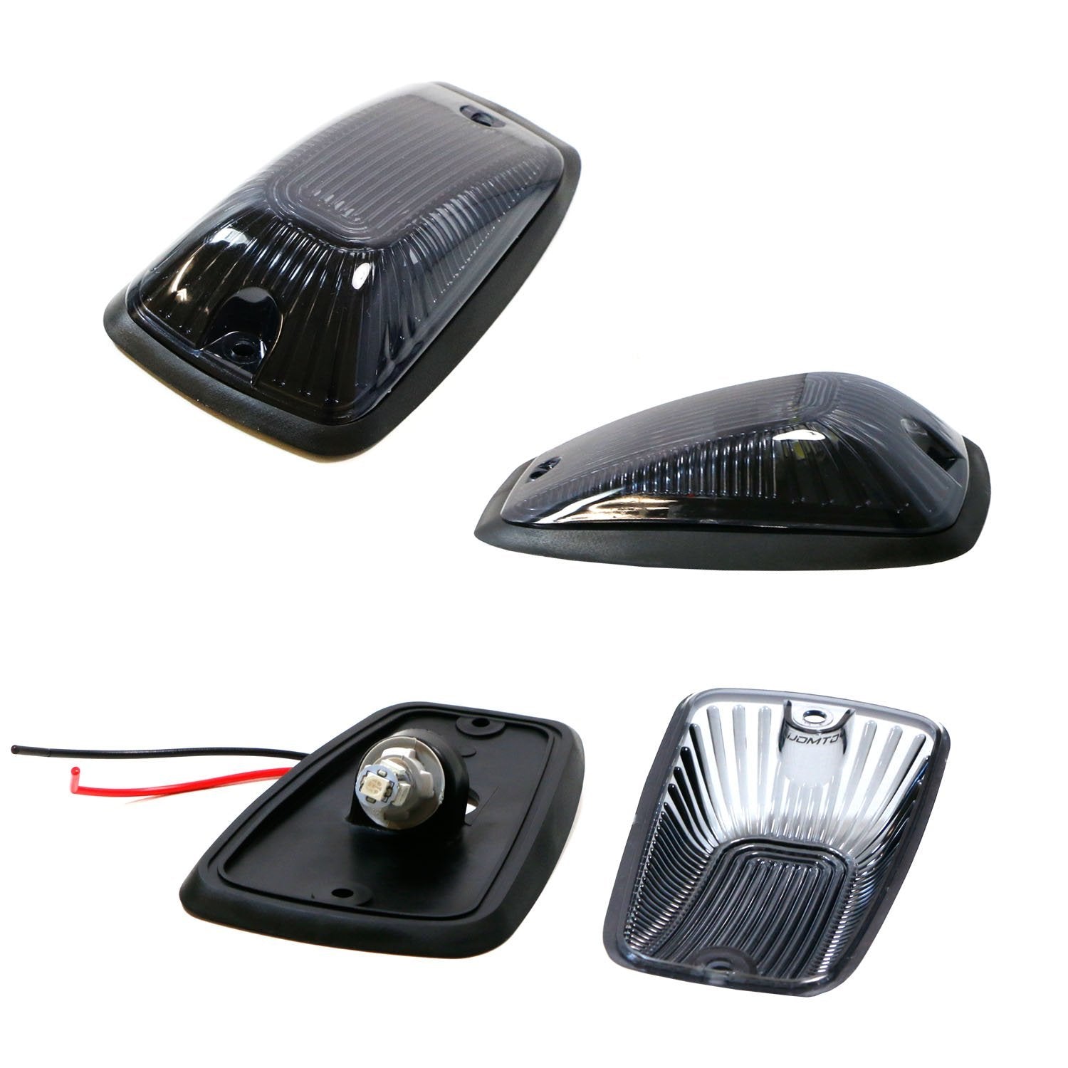 5 Pack Smoked Lens Cab Roof Marker Running Lamps with Amber LED Lights for Truck & 4x4 - Durable Off-Road Lighting for Night Driving & Enhanced Visibility