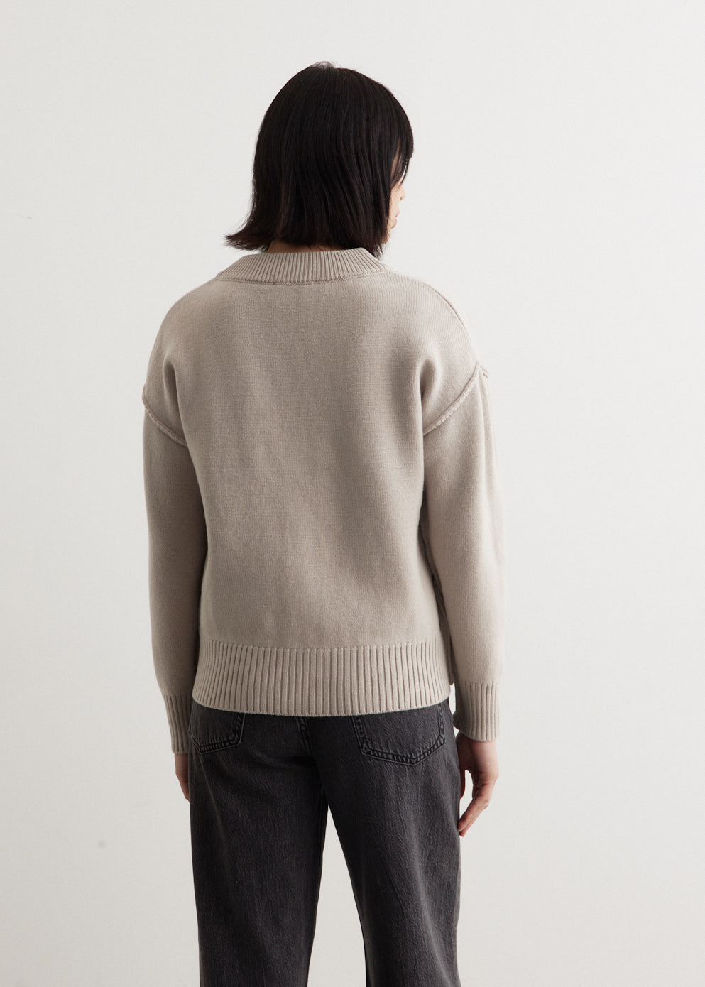 Off White ADC Cardigan Light Beige - Women's Knit Sweater | Casual Chic Pullover for Fall & Winter | Perfect for Office, Dates & Cozy Evenings