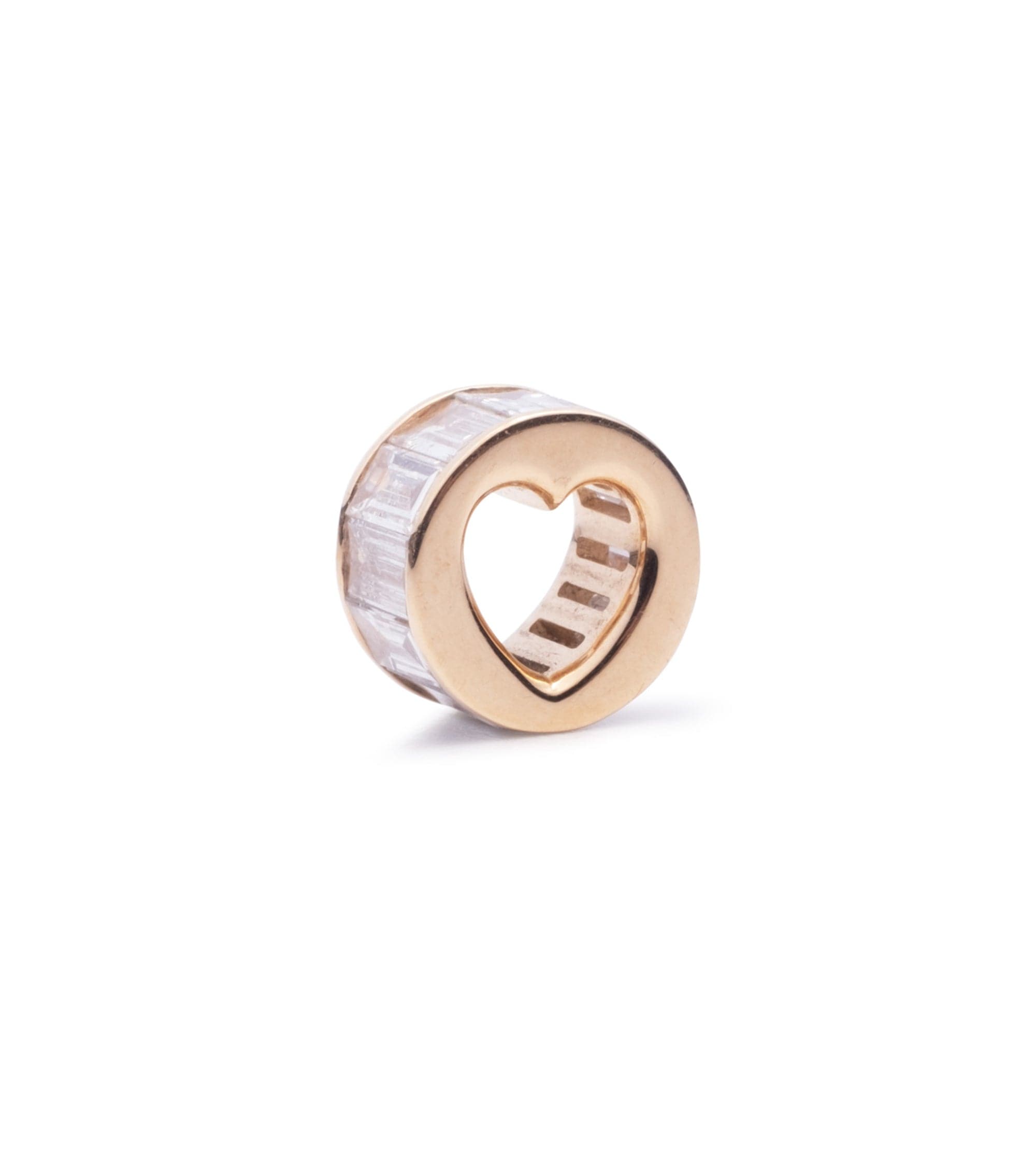 Baguette Diamond Love Heartbeat Ring - Elegant Stackable Band for Women - Perfect for Valentine's Day, Anniversary & Romantic Gifts