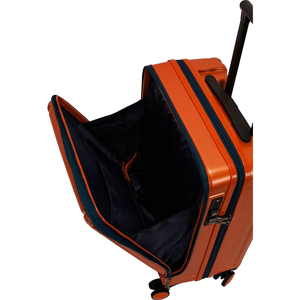 Rockland Tokyo 19-Inch Carry-On Hardside Spinner Luggage with Laptop Compartment - Navy Blue Suitcase for Business Travel & Weekend Getaways