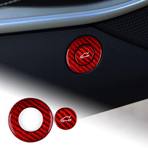 Car Door Trunk Button Cover Red