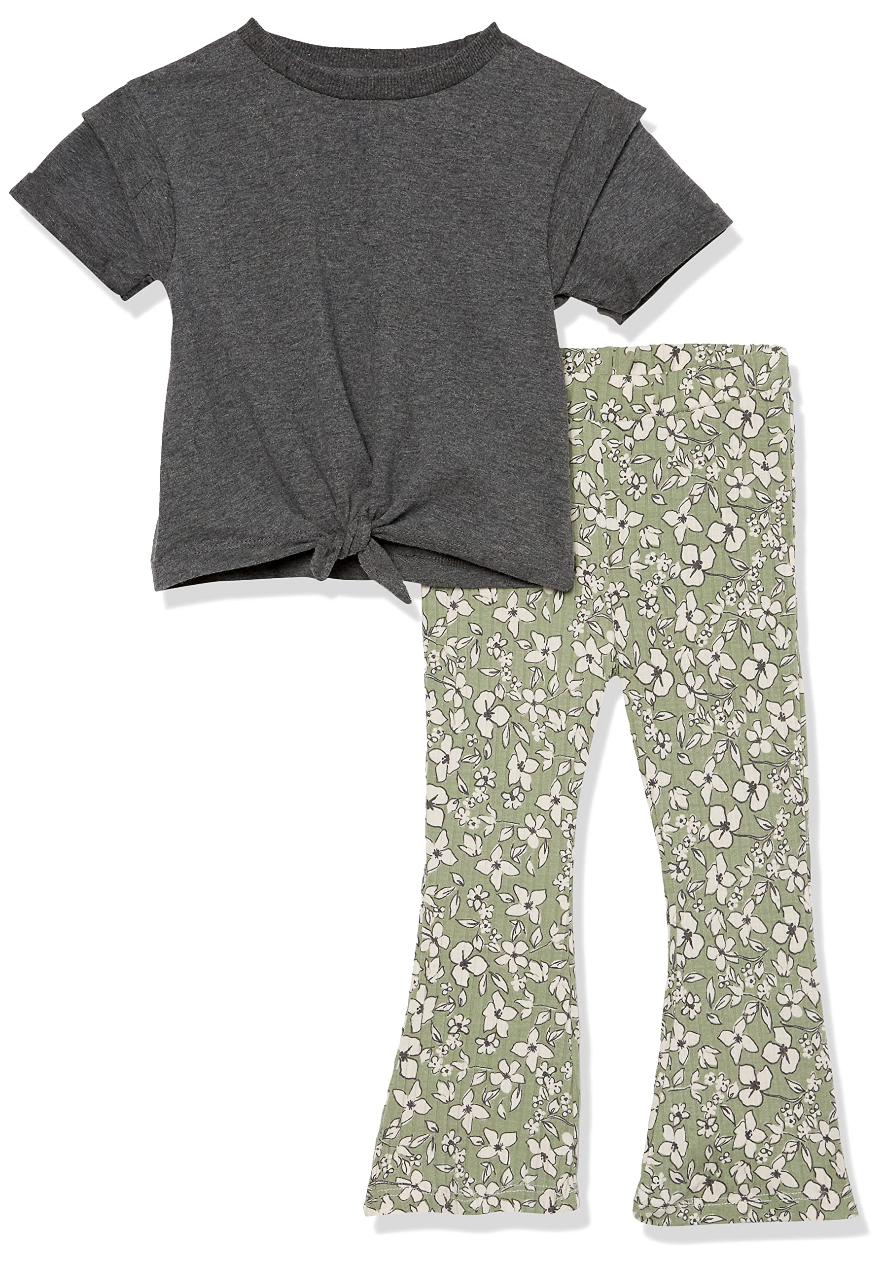 Jessica Simpson Baby Girls' 2-Piece Pant Set - Soft Cotton Outfit for Newborns & Toddlers - Perfect for Playdates, Family Photos & Everyday Comfort